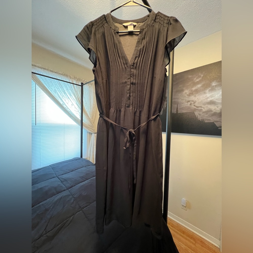 Button front dress from H&M.